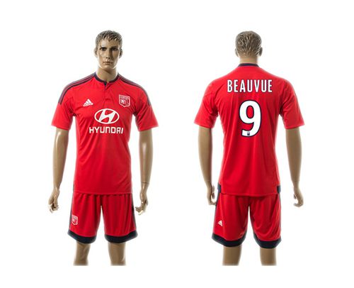 Lyon #9 Beauvue Away Soccer Club Jersey - Click Image to Close